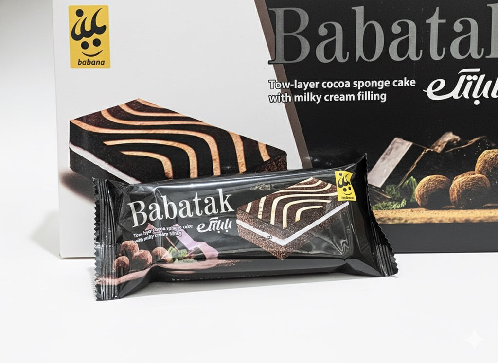 Babatak Cake – Soft Two-Layer Cream-Filled Sponge Cake