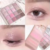 Sixteen-color sunset magic eye shadow palette pearl matte earth color Korean makeup eye shadow